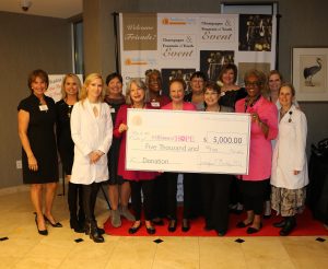 10 Women of Hope reciving $5k donation from Skin Care Specialists PC